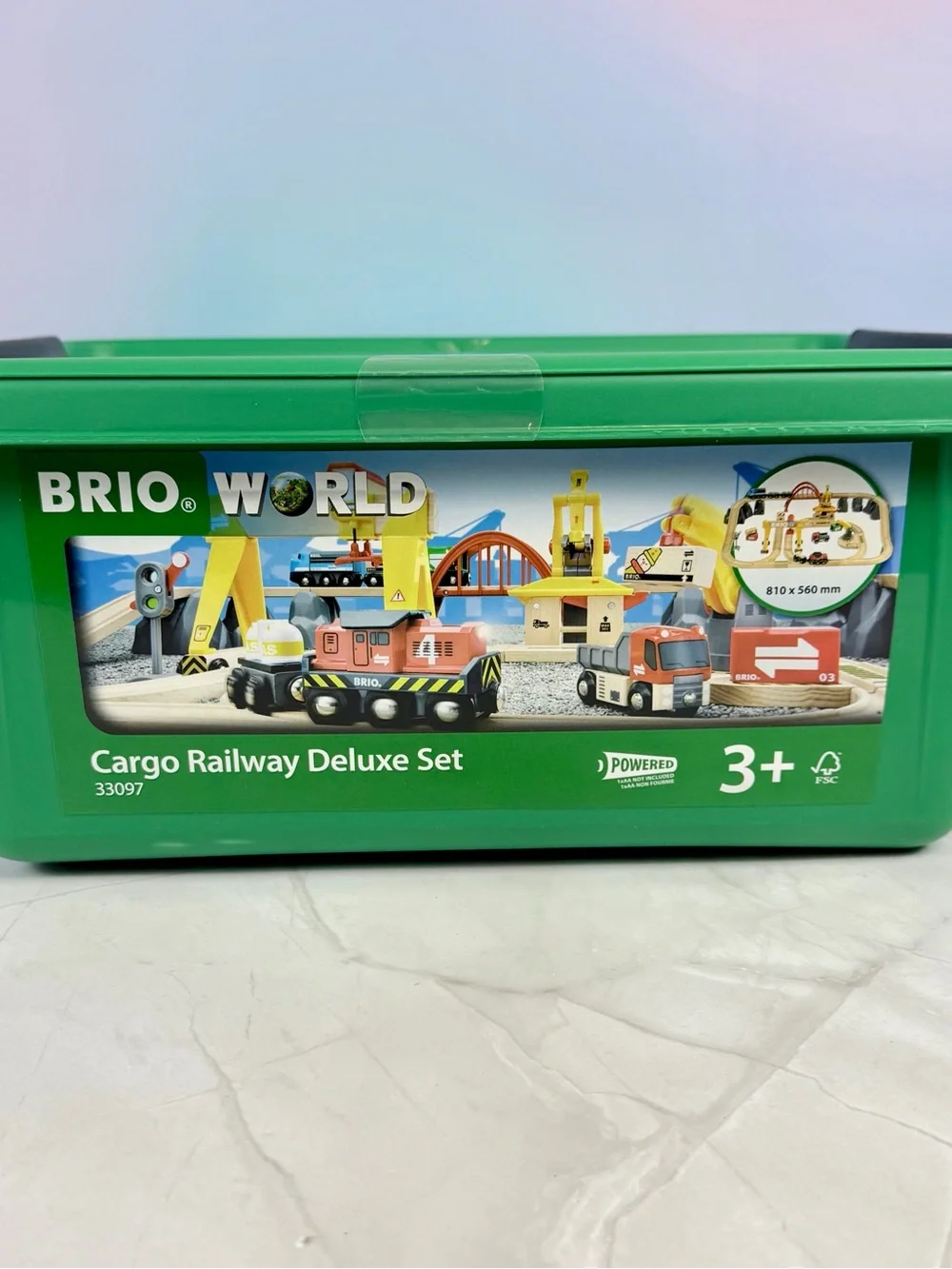 World Cargo Railway Deluxe Set - Green Case